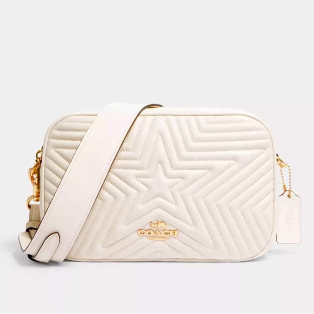 Coach Cream Quilted Star Bag